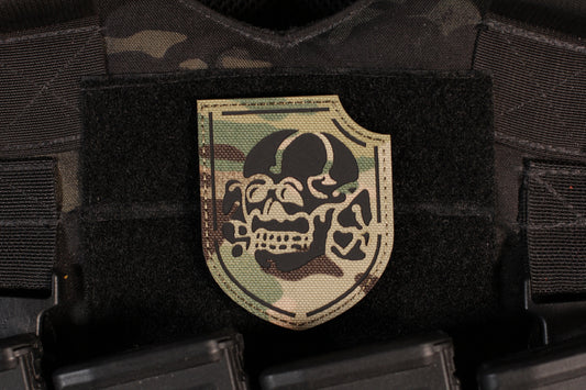 Skull Of Peace IR Reflective Patch Multicam