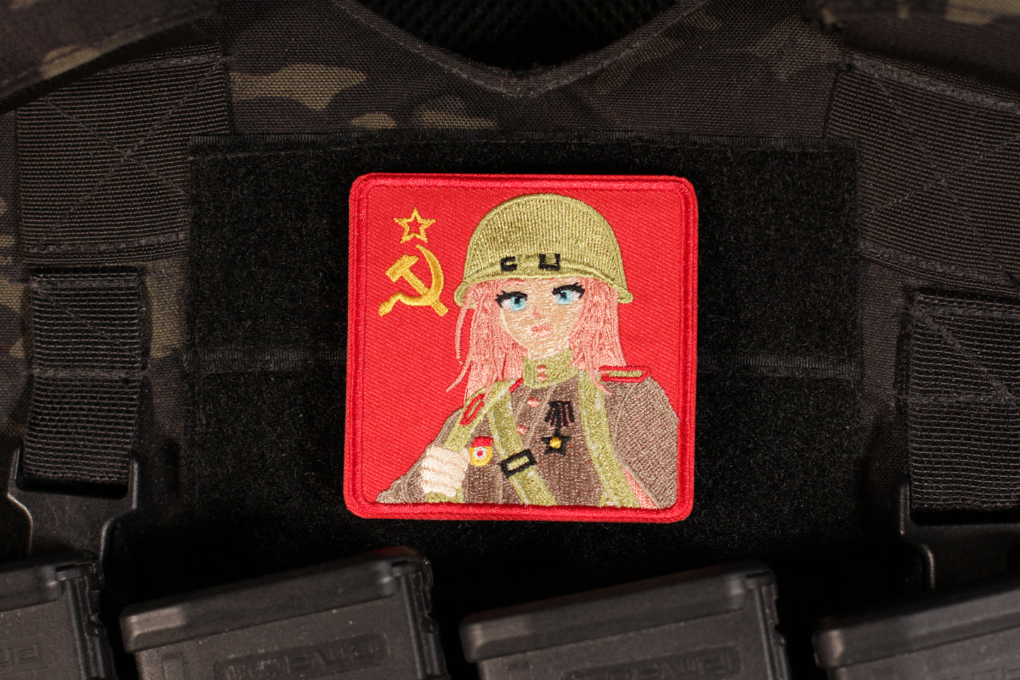 Soviet Union Red Army WW2 Anime Girl Patch