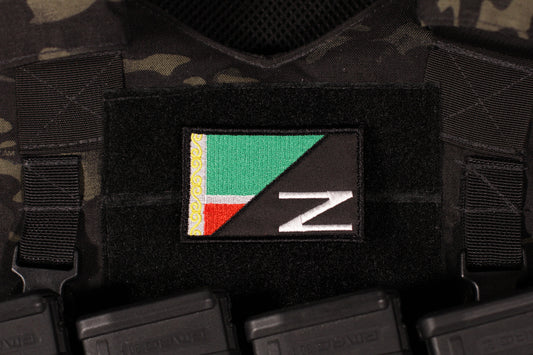 Split Chechnya Flag Z Chechen Akhmat Military Morale Patch