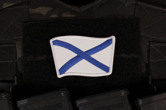Saint Andrew's Cross Naval Flag Of Russia Patch