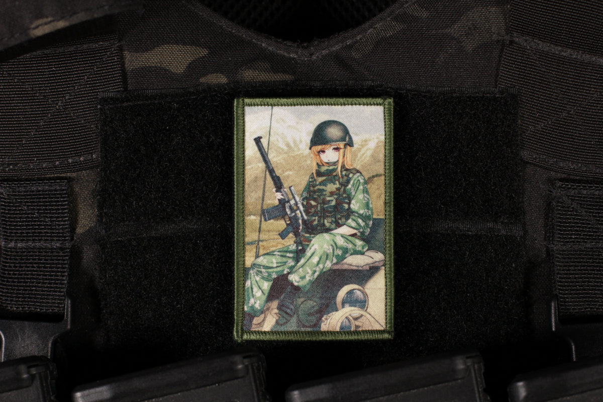 VDV Ossetia Anime Girl Printed Patch
