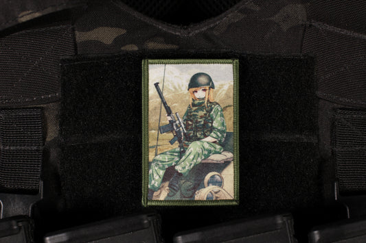 VDV Ossetia Anime Girl Printed Patch