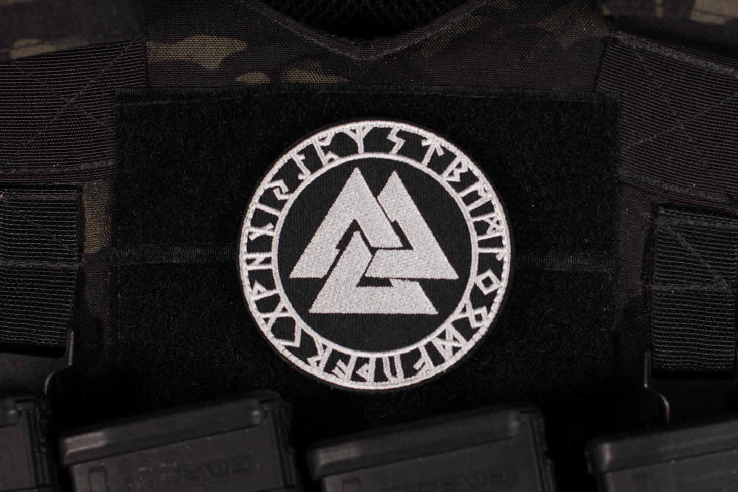 Valknut Symbol & Runes Round Russian Military Morale Patch