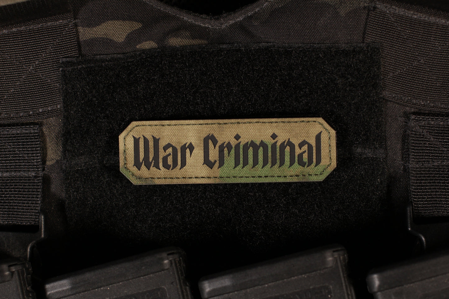War Criminal Patch IR Reflective Laser Cut ATACS FG