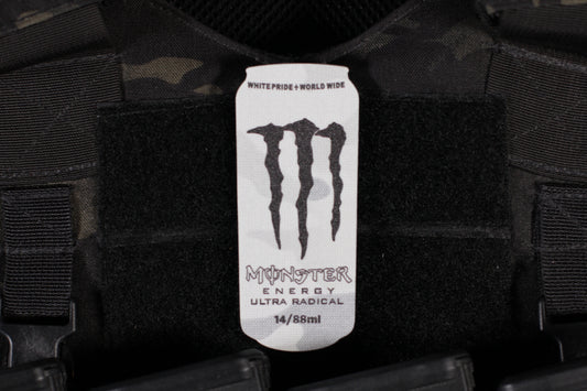 White Monster Ultra Radical Laser Cut Printed Patch Multicam Alpine